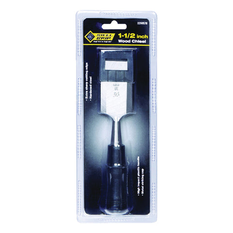 Steel Grip 1-1/2 in. W x 1-1/2 in. L Hardened Steel Wood Chisel