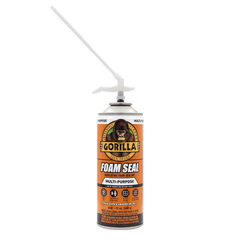 Gorilla Gray Foam Multipurpose Insulating Sealant 12 oz, Pack of 12