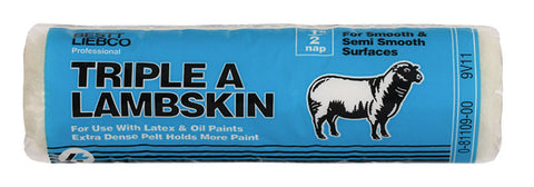 Bestt Liebco Triple A Lambskin Paint Roller Cover 1/2 in. L x 9 in. W