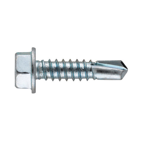 Hillman Hex Washer Hex Drive Self Drilling Screws Steel 12-14 x 1-1/2 in. L 100 per box