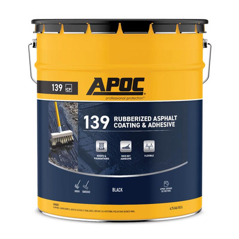 APOC Black Roof And Foundation Coating 5 gal