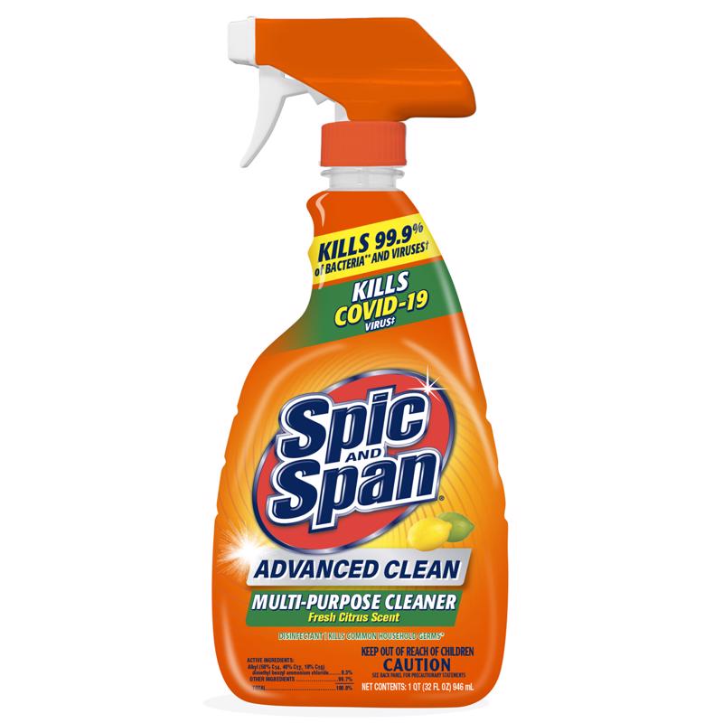 Spic and Span Fresh Citrus Scent Multi-Purpose Cleaner Liquid Spray 32 ...