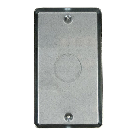 Raco Square Steel 2 gang Electrical Cover For Two Wiring Devices Gray