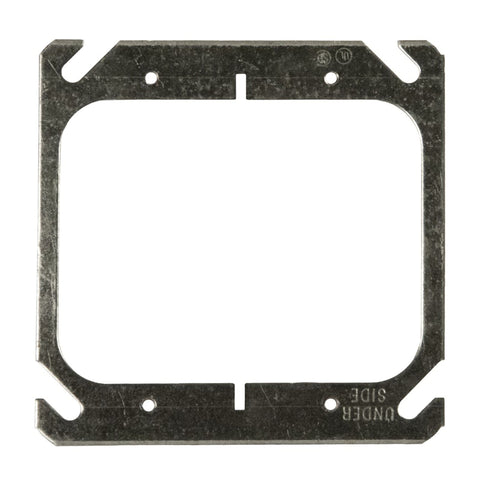 Raco Square Steel 2 gang Electrical Cover For Two Wiring Devices Gray