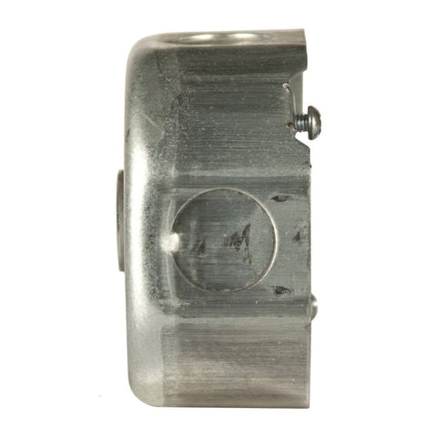 Raco 3-1/2 in. H Octagon 1 Gang Junction Box 1/2 in. Gray Steel
