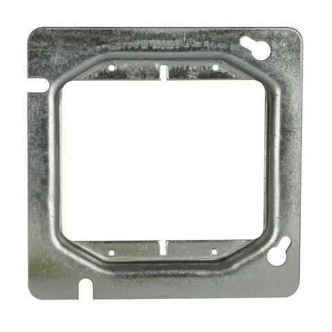 Raco Square Steel 2 gang Electrical Cover For Two Wiring Devices Gray