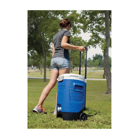 Igloo Sport Roller Water Cooler 5 gal. Blue/White