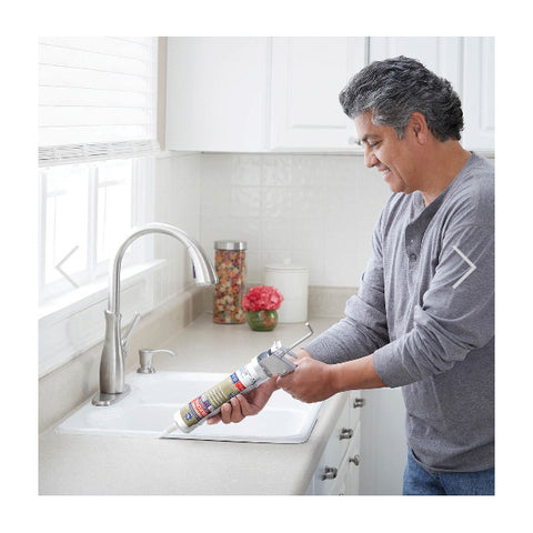 GE 100% Silicone II Sealant White 10.1 oz.