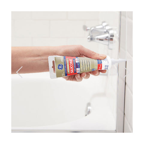 GE 100% Silicone II Sealant White 10.1 oz.