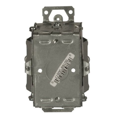 Raco 3 in. H Rectangle 1 Gang Outlet Box 1/2 in. Gray Steel