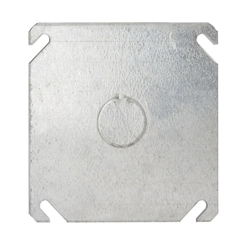 Raco Square Steel Blank Box Cover For Use to Close an Outlet Box or Mount a Device Gray