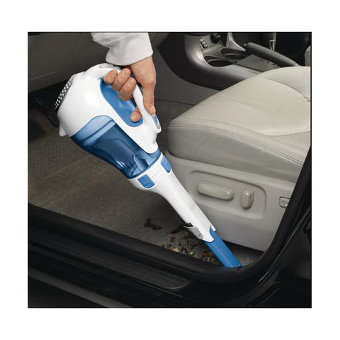 Black+Decker Bagless Hand Vac Cyclonic Blue and White