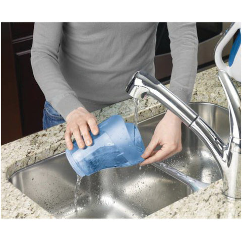 Black+Decker Bagless Hand Vac Cyclonic Blue and White