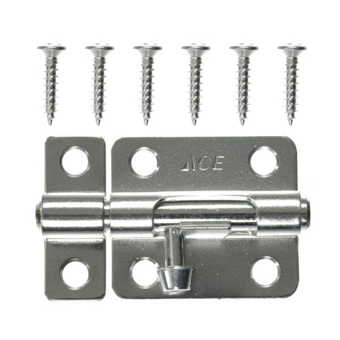 Ace 2.5 in. L Zinc-Plated Steel Barrel Bolt