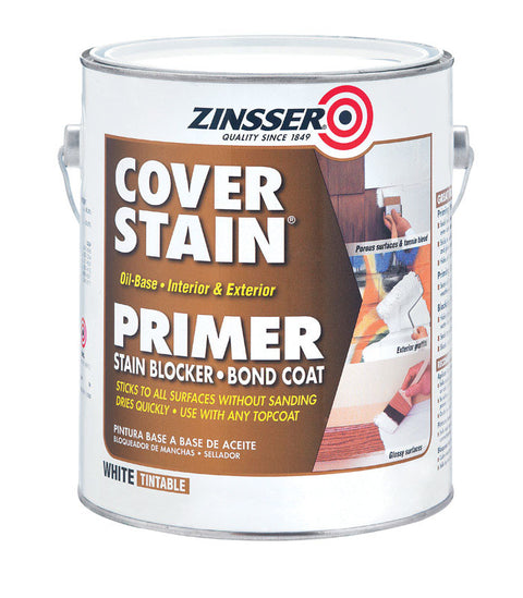 Zinsser Cover Stain Oil-Based Interior and Exterior Primer and Sealer 1 gal. White