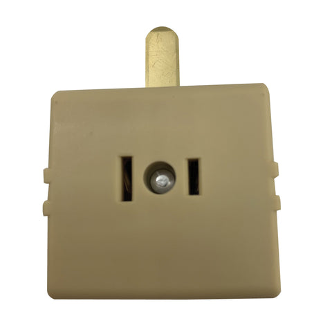 Ace Polarized Triple Outlet Adapter Ivory 15 amps 125 volts 1 pk