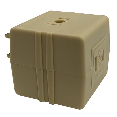 Ace Polarized Triple Outlet Adapter Ivory 15 amps 125 volts 1 pk