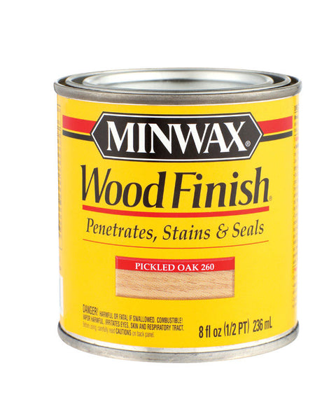Minwax Wood Finish Transparent Oil-Based Wood Finish Pickled Oak 1/2 pt.