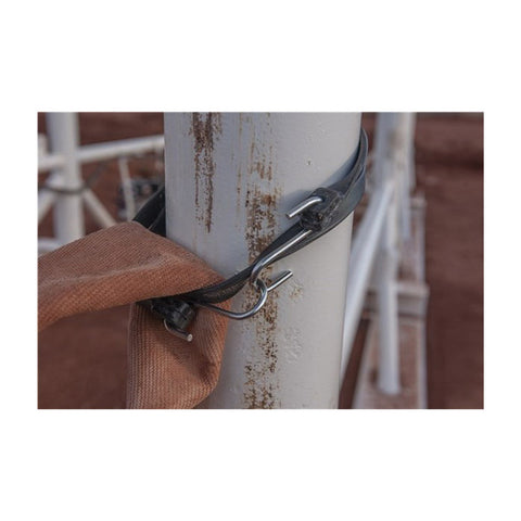 Pro Grip Rubber Tarp Strap 15 in. L S Hooks Black