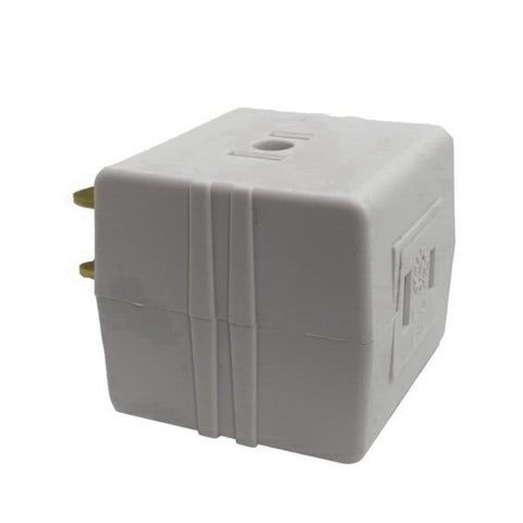 Ace Polarized Triple Outlet Adapter White 15 amps 125 volts 1 pk