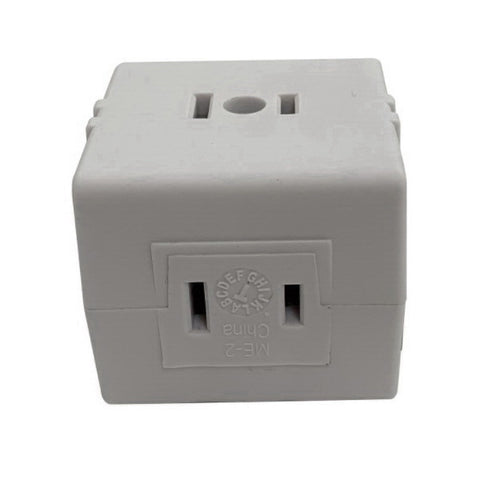 Ace Polarized Triple Outlet Adapter White 15 amps 125 volts 1 pk