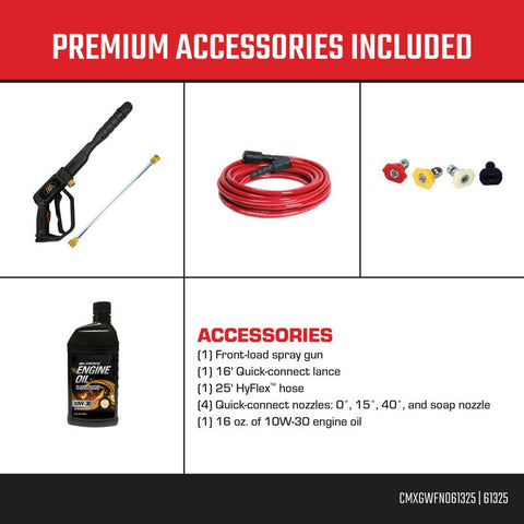 Craftsman (49-State) CMXGWFN061325 3200 psi Gas 2.4 gpm Pressure Washer