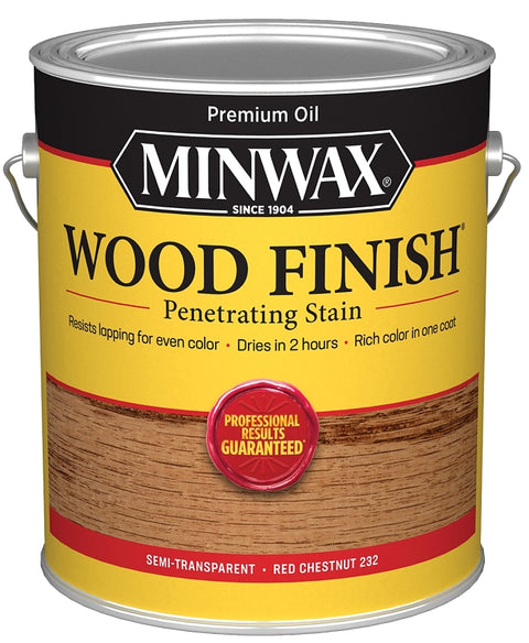 Minwax 710460000 Wood Stain, Oil Base, Red Chestnut, Liquid, 1 gal, Pack of 2