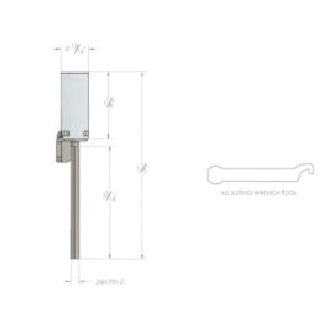 Ace Adjustable Hinge Pin Door Closer Brass
