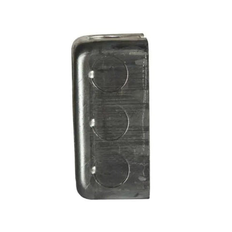 Raco 4 in. H Rectangle 1 Gang Outlet Box 1/2 in. Gray Steel