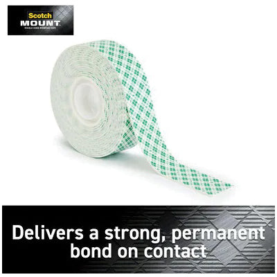 Scotch 1 in. W x 125 in. L Mounting Tape White