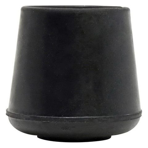 Ace Rubber Round Leg Tip Black 1 in. W 4 pk