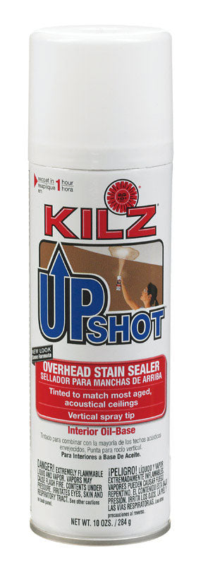 Kilz Up Shot Overhead Stain Oil-Based Interior Sealer 10 oz. White