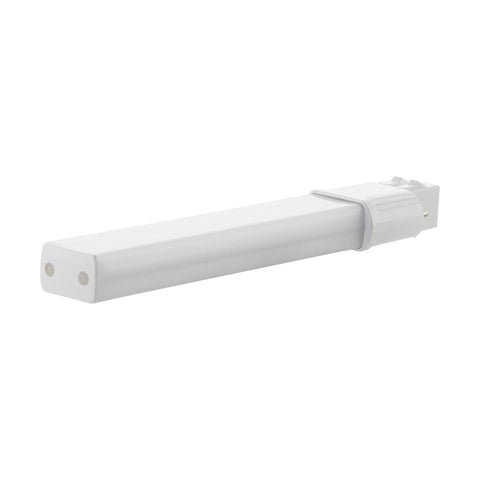 Satco - 6 Watt LED PL 2-PIN; 4000K; 600 Lumens; GX23 base; 50000 Average rated hours; 120 deg. Beam Angle; 120-277 Volt; Type B; Ballast Bypass