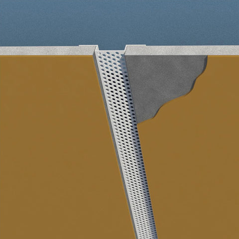 4" X 10' SOFFIT VENT WHITE