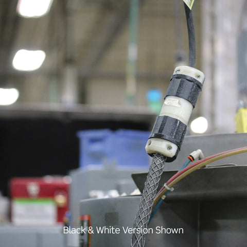 Leviton Industrial Nylon Grounding Straight Blade Plug 6-15P 18-10 AWG 2 Pole, 3 Wire Black