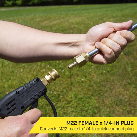 SurfaceMaxx M22 Female x 1/4-in Quick Connect Plug 5800 psi