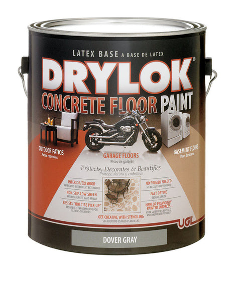 Drylok Low Sheen Floor Paint Dover Gray 1 gal. Low VOC
