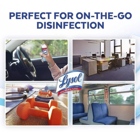 Lysol Crisp Linen Scent Disinfectant 1.5 oz 1 pk, Pack of 12