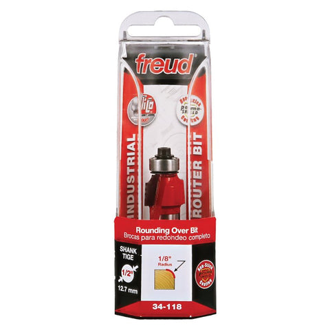 Freud 34-118 Router Bit, 3/4 in Dia Cutter, 2-1/2 in OAL, 1/2 in Dia Shank, 2-Cutter, Carbide