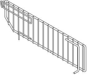 DIVIDER WIRE SINGLE CHRM 22IN, Pack of 50