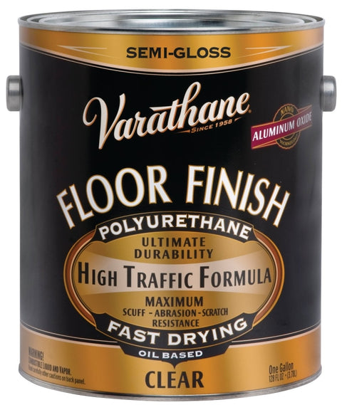 Varathane 130131 Polyurethane, Semi-Gloss, Liquid, Crystal Clear, 1 gal, Can, Pack of 2