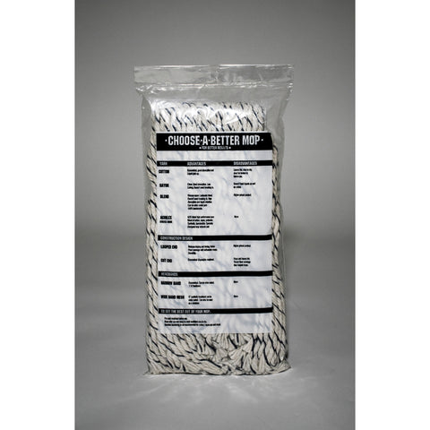 Elite Mops and Brooms #12 Cut End Cotton Mop Refill 1 pk, Pack of 6