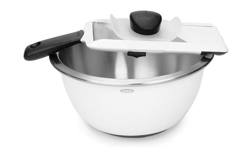 Good Grips 1119100V4 Series Mandoline Slicer, 3-3/4 in L, Stainless Steel Blade, Dishwasher Safe: Yes