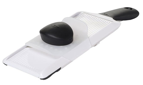 Good Grips 1119100V4 Series Mandoline Slicer, 3-3/4 in L, Stainless Steel Blade, Dishwasher Safe: Yes