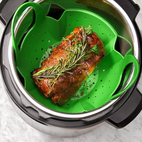 Oxo 1142380 Steamer, Silicone, Green