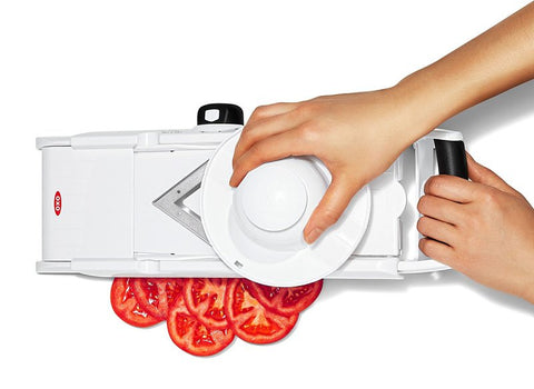 Good Grips 1155700V2 Series Mandoline Slicer, 2-1/4 in Folded, 5-1/2 in Standing L, Stainless Steel Blade