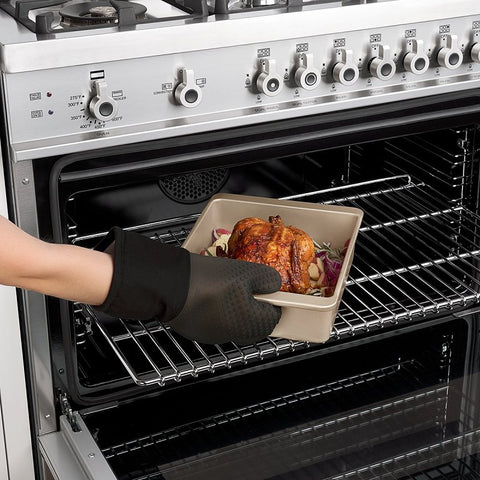 Good Grips 11219800 Oven Mitts, Silicone, Black