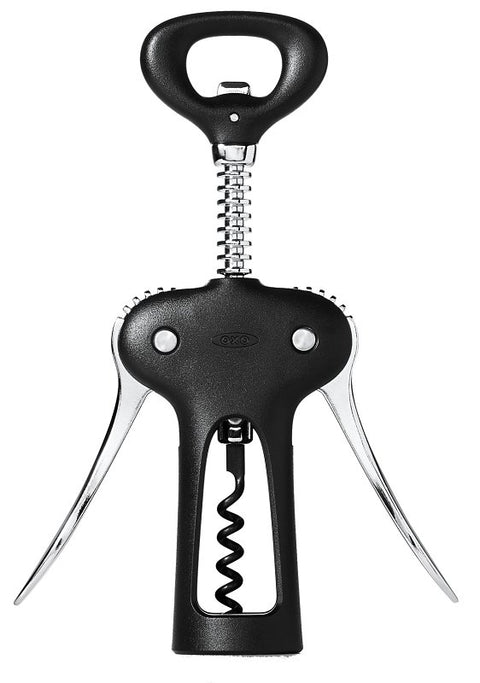 Good Grips 11245400 Winged Corkscrew with Bottle Opener, Zinc