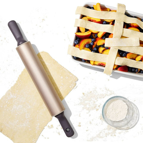 Good Grips 11249400 Rolling Pin, 20.9 in OAL, Polypropylene/Stainless Steel