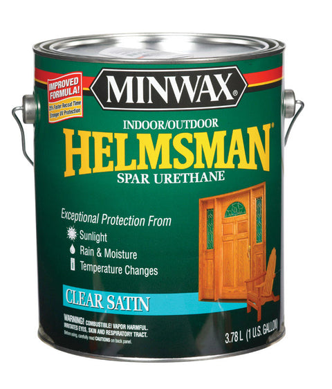 Minwax Helmsman Indoor and Outdoor Clear Satin Spar Urethane 1 gal.